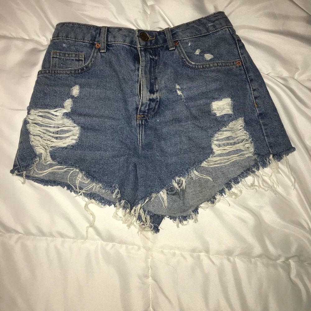 Distressed shorts